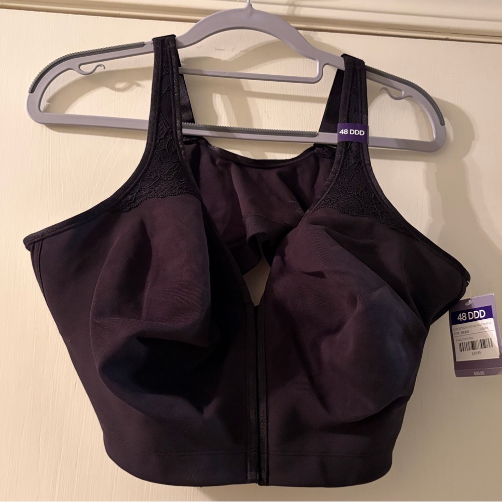 Catherines Black Full-Coverage Bra